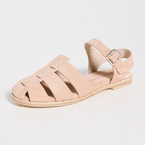 Freda Salvador Sera Fisherman Sandal in Blush Suede
